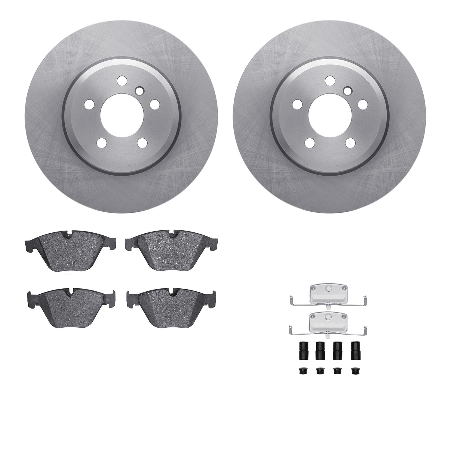 Dynamic Friction Company Front Brake Rotors with 5000 Advanced Brake Pads includes Hardware 6512-31503