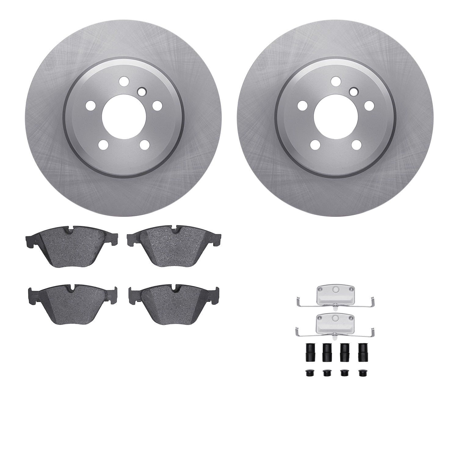 Dynamic Friction Company Front Brake Rotors with 5000 Advanced Brake Pads includes Hardware 6512-31504