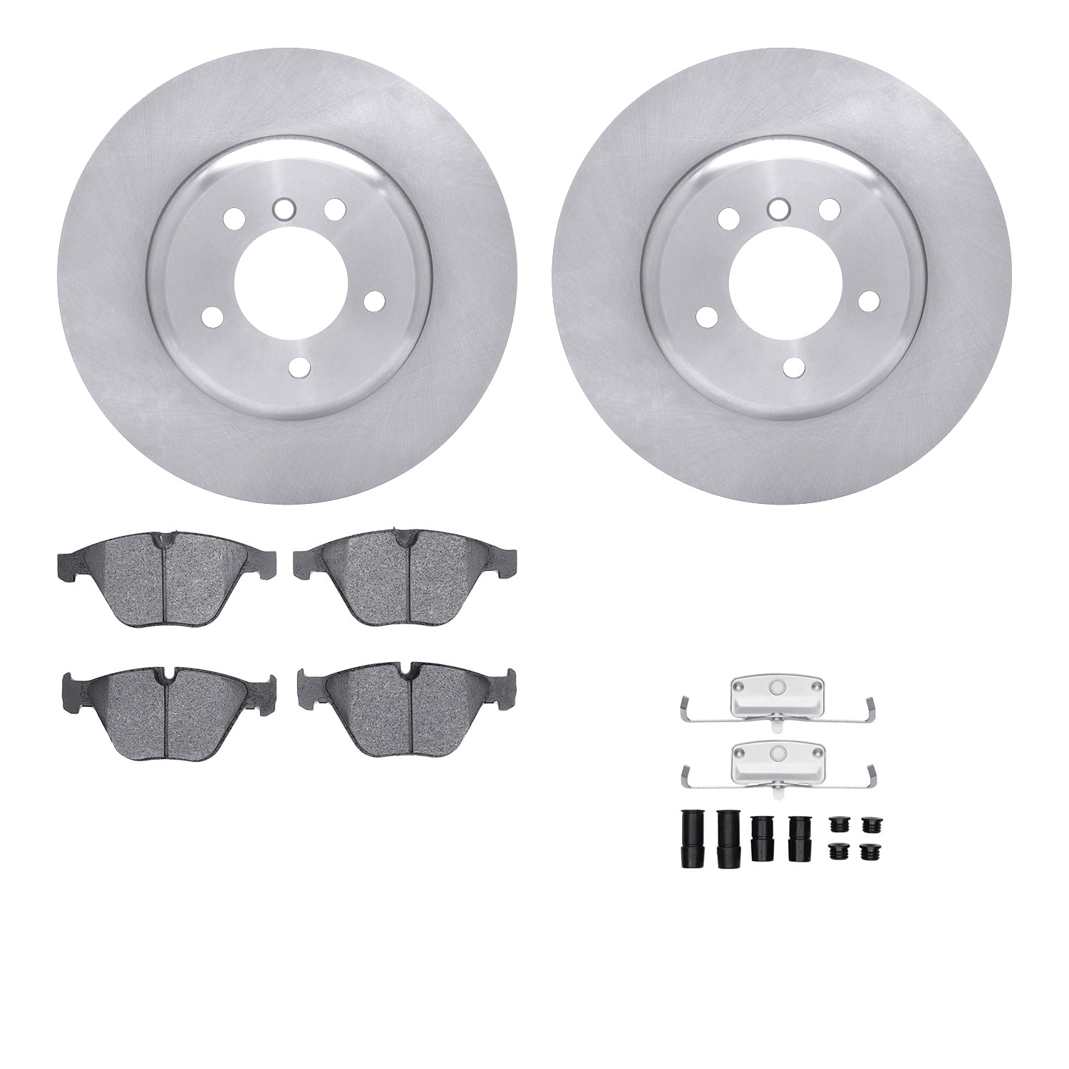 Dynamic Friction Company Front Brake Rotors with 5000 Advanced Brake Pads includes Hardware 6512-31533