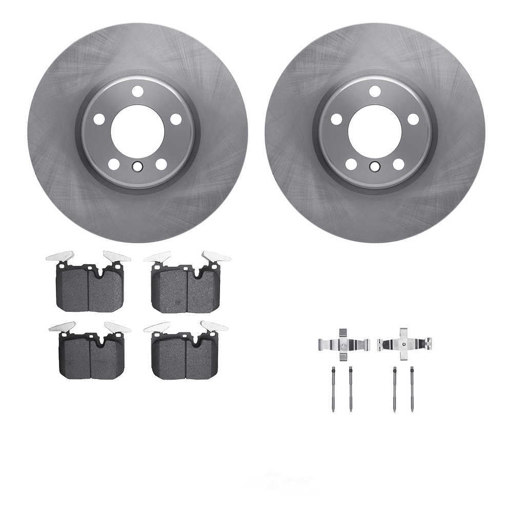Dynamic Friction Company 6512-31554 DFC Rotors with 5000 Advanced Brake Pads includes Hardware