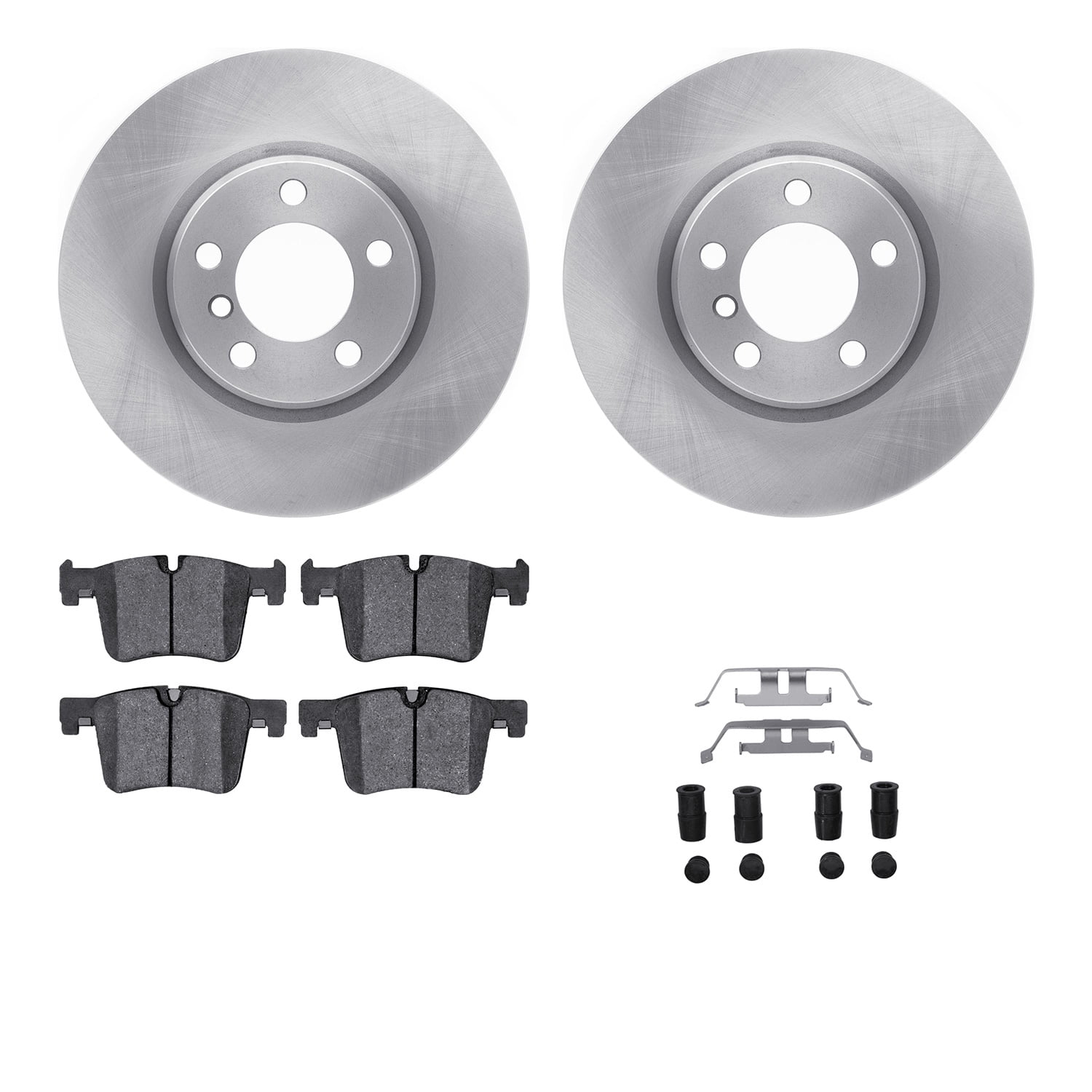 Dynamic Friction Company Front Brake Rotors with 5000 Advanced Brake Pads includes Hardware 6512-31605