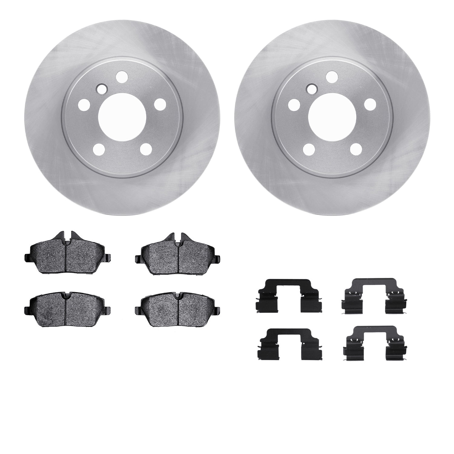 Dynamic Friction Company Front Brake Rotors with 5000 Advanced Brake Pads includes Hardware 6512-31611