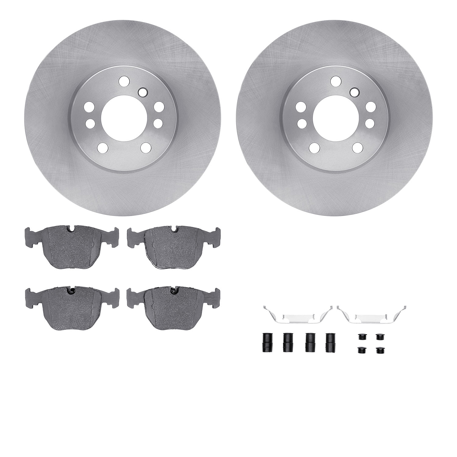 Dynamic Friction Company Front Brake Rotors with 5000 Advanced Brake Pads includes Hardware 6512-31639