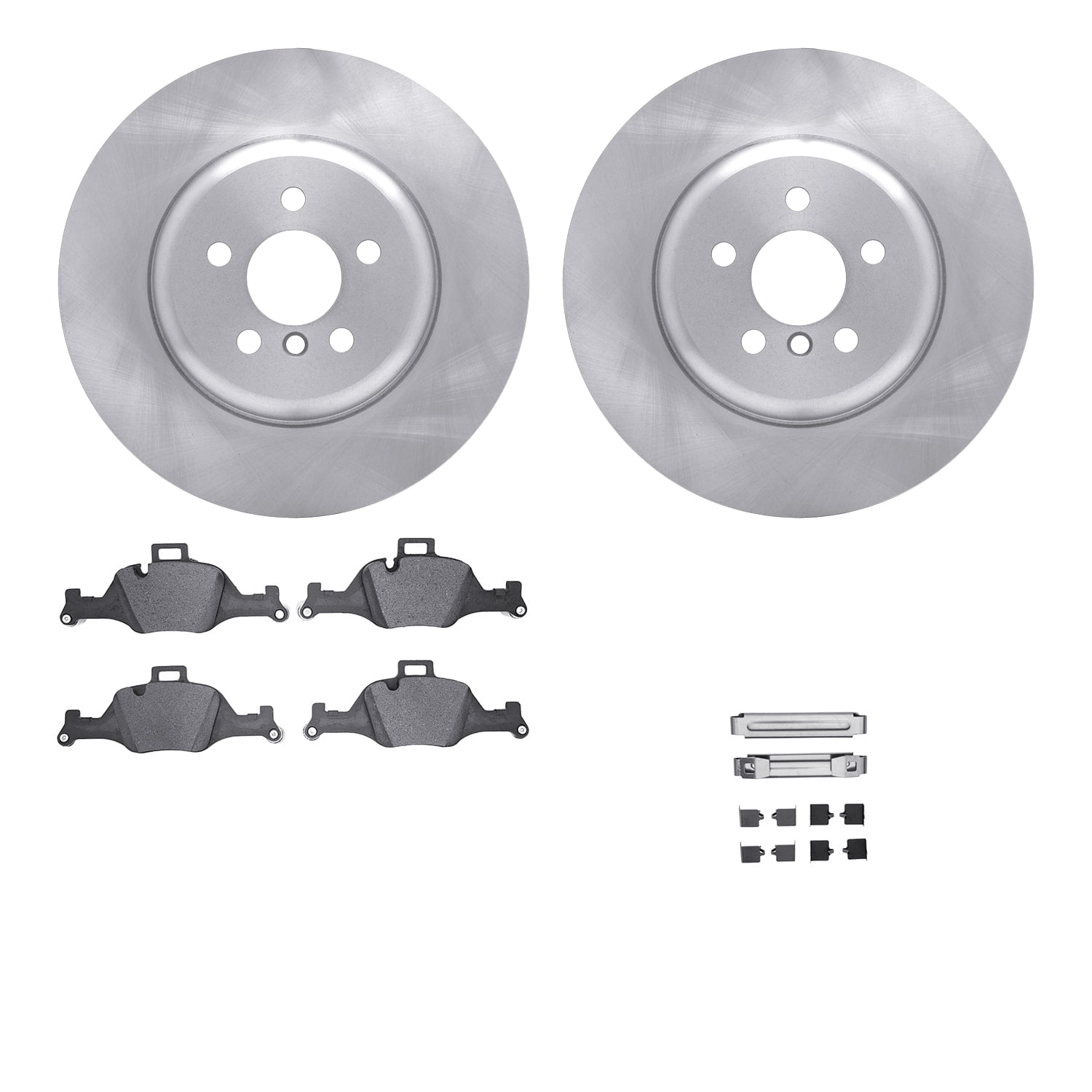 Dynamic Friction Company Front Brake Rotors with 5000 Advanced Brake Pads includes Hardware 6512-31749