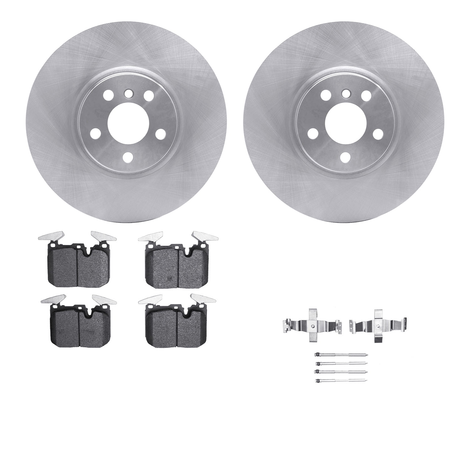 Dynamic Friction Company Front Brake Rotors with 5000 Advanced Brake Pads includes Hardware 6512-32000