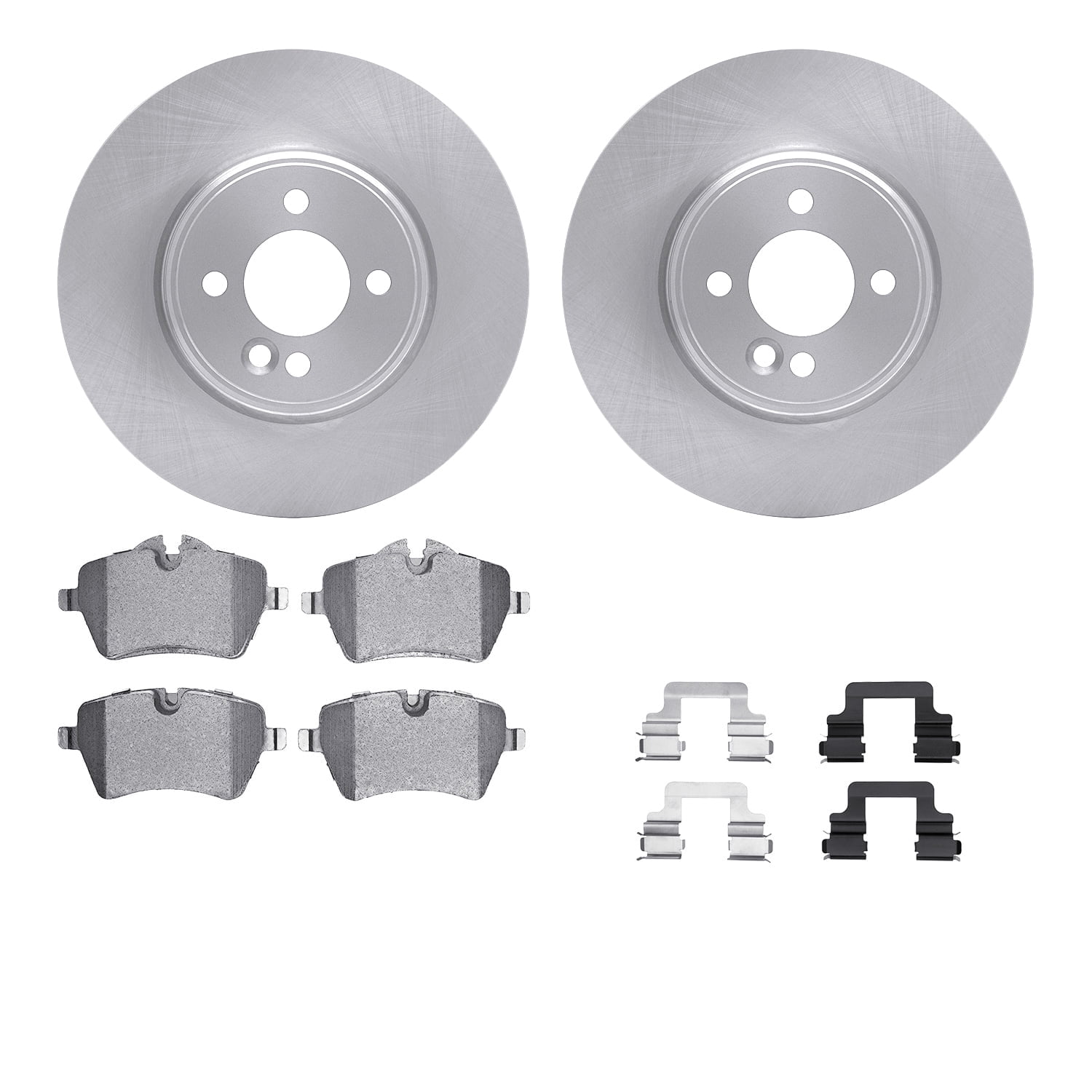 Dynamic Friction Company Front Brake Rotors with 5000 Advanced Brake Pads includes Hardware 6512-32031