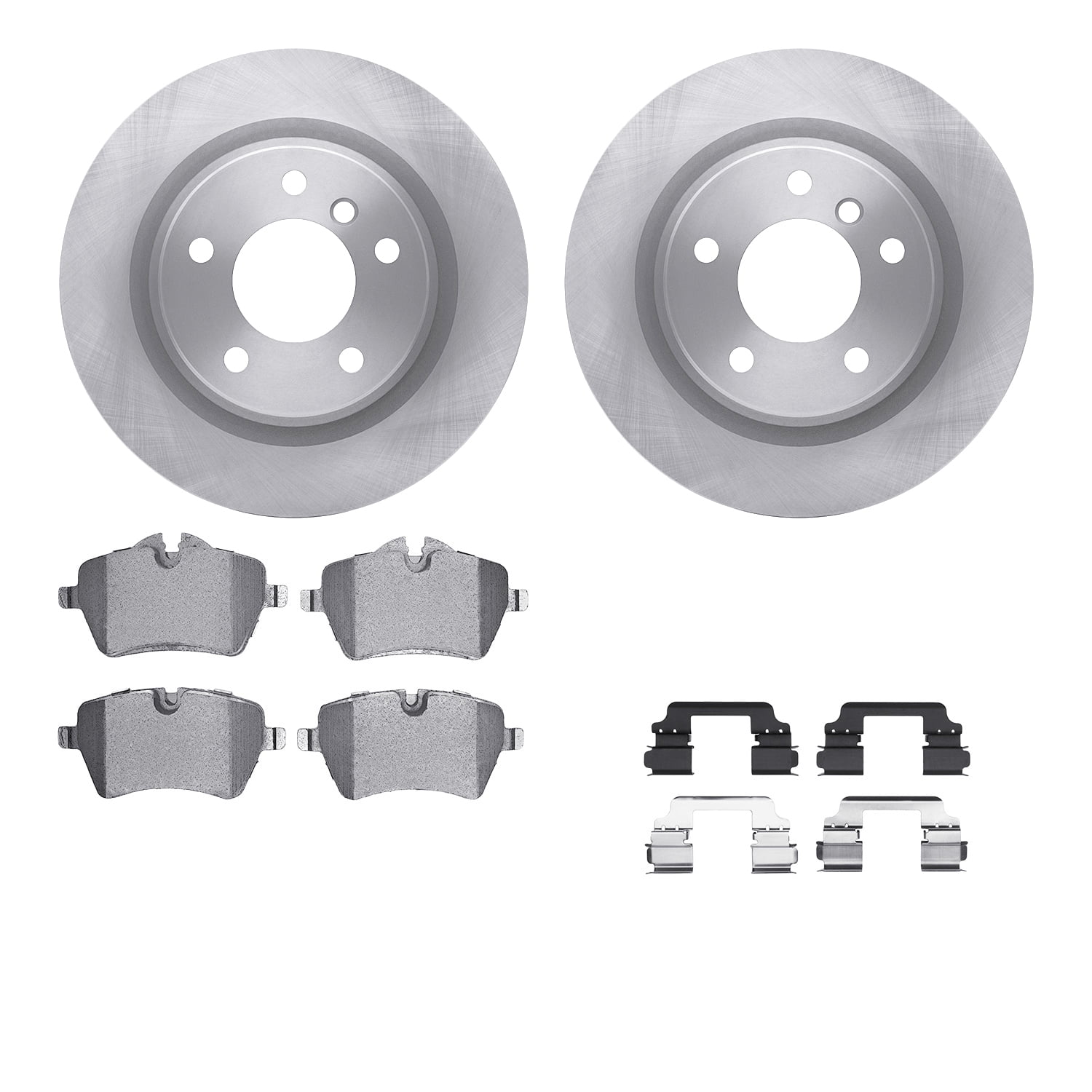 Dynamic Friction Company Front Brake Rotors with 5000 Advanced Brake Pads includes Hardware 6512-32073