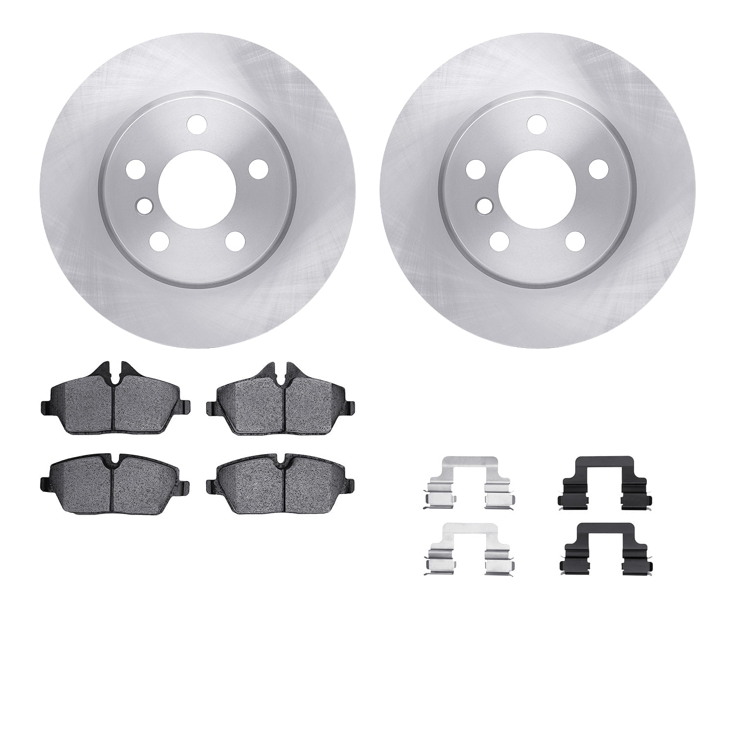 Dynamic Friction Company Front Brake Rotors with 5000 Advanced Brake Pads includes Hardware 6512-32100