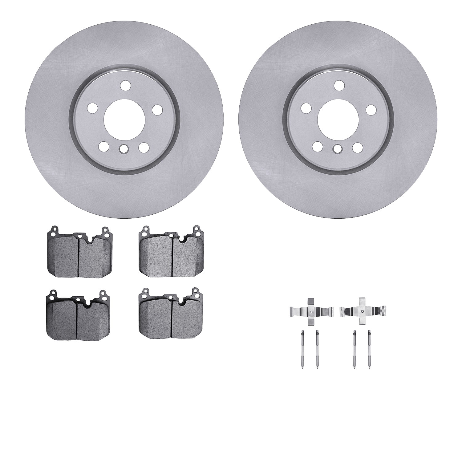 Dynamic Friction Company Front Brake Rotors with 5000 Advanced Brake Pads includes Hardware 6512-32106