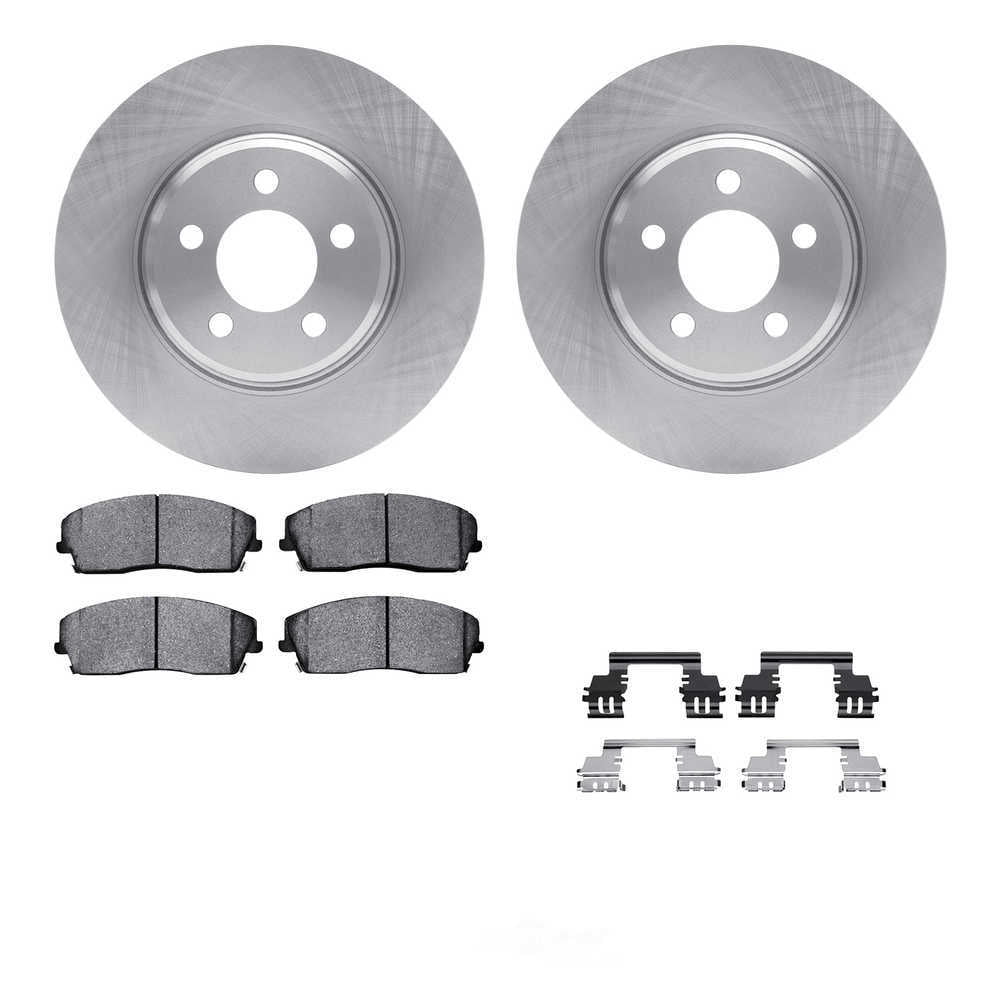 Dynamic Friction Company 6512-39098 DFC Rotors with 5000 Advanced Brake Pads includes Hardware