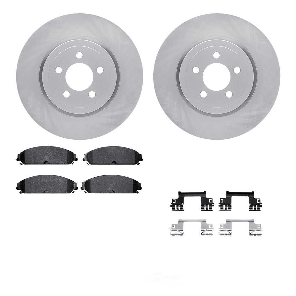 Dynamic Friction Company 6512-39108 DFC Rotors with 5000 Advanced Brake Pads includes Hardware
