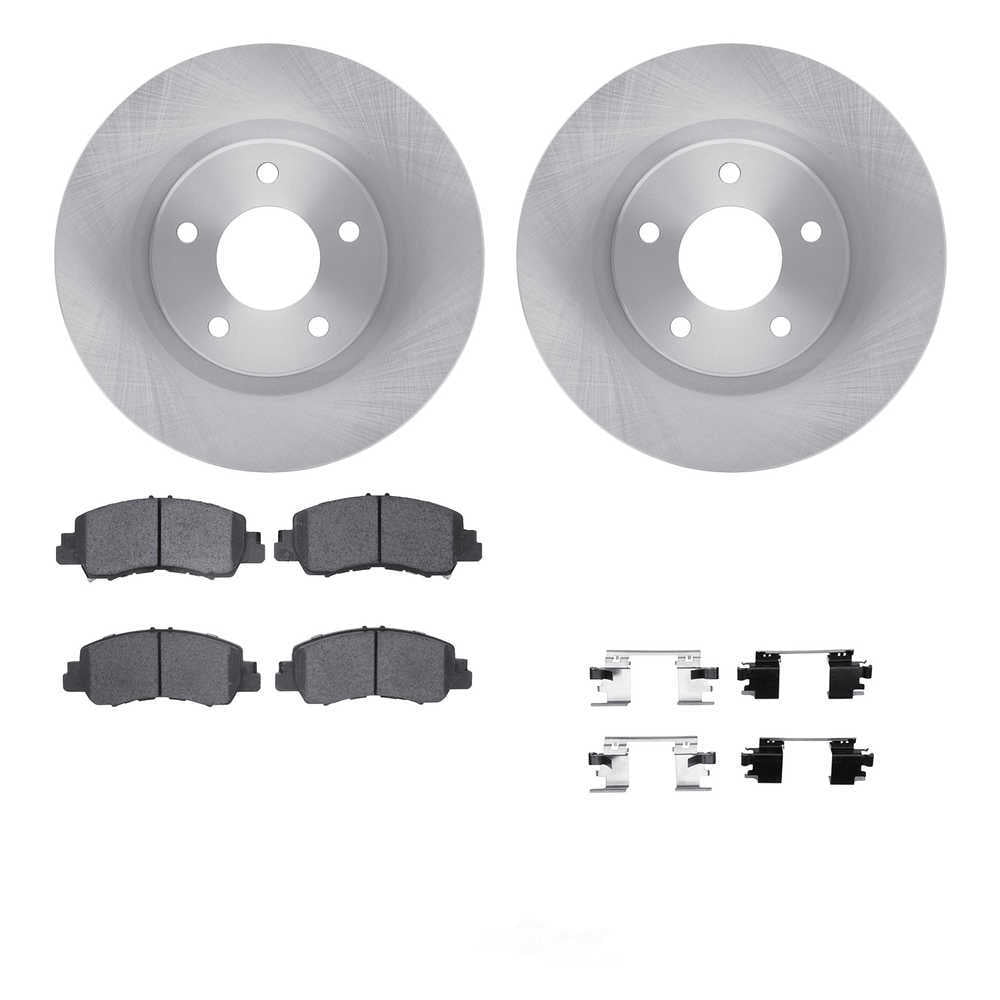 Dynamic Friction Company 6512-39149 DFC Rotors with 5000 Advanced Brake Pads includes Hardware