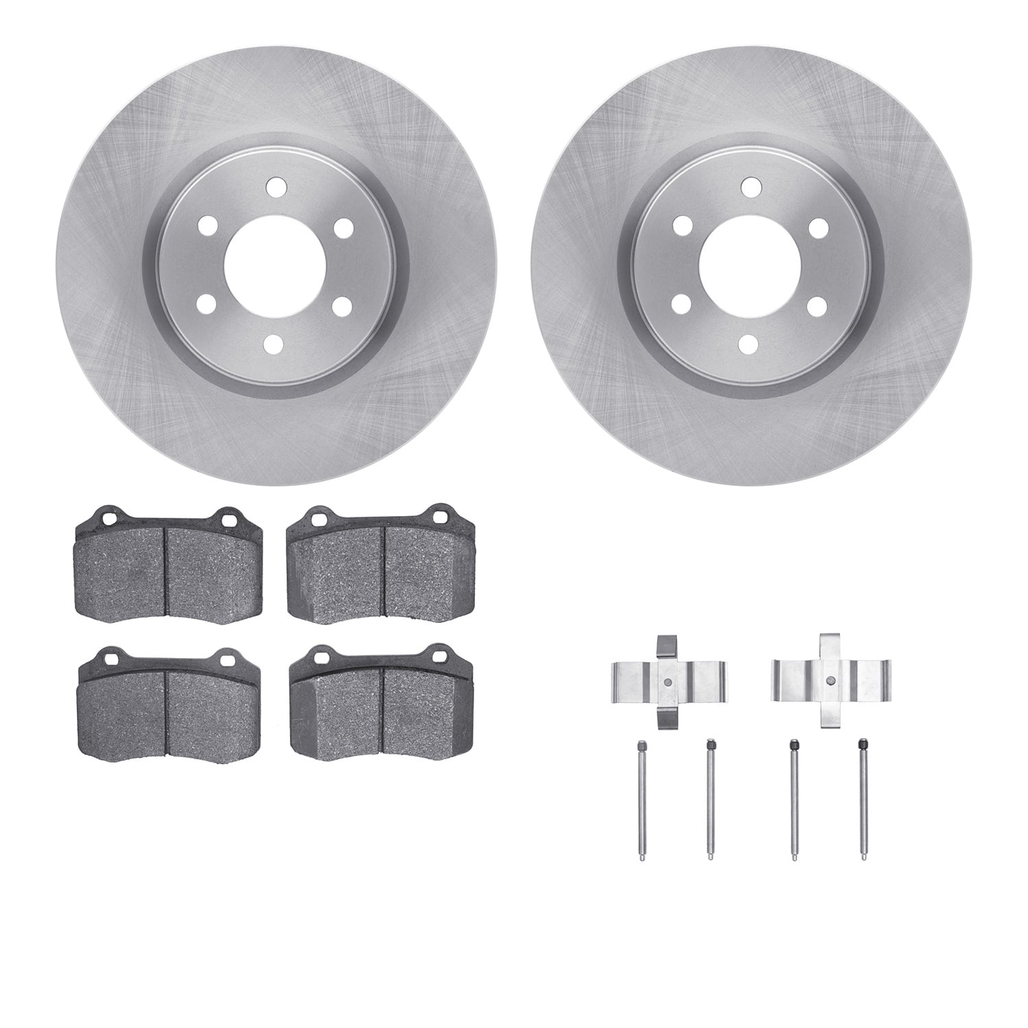 Dynamic Friction Company Front Brake Rotors with 5000 Advanced Brake Pads includes Hardware 6512-40121
