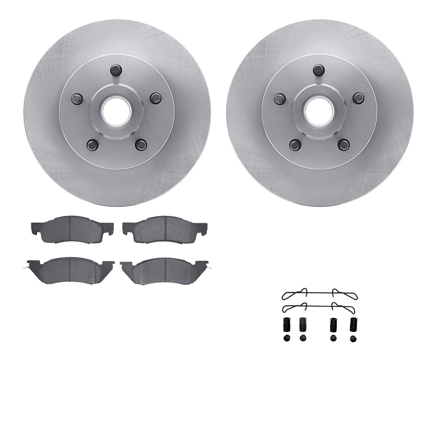 Dynamic Friction Company Front Brake Rotors with 5000 Advanced Brake Pads includes Hardware 6512-40209