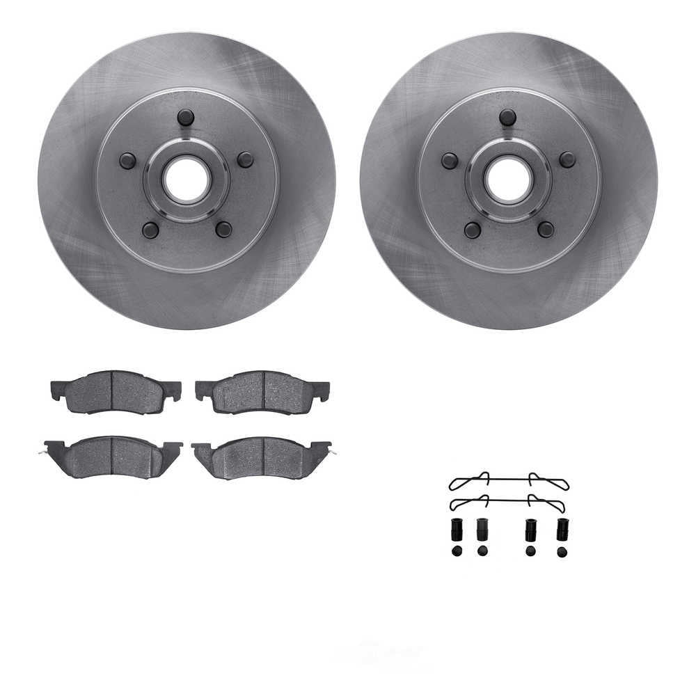 Dynamic Friction Company 6512-40212 DFC Rotors with 5000 Advanced Brake Pads includes Hardware