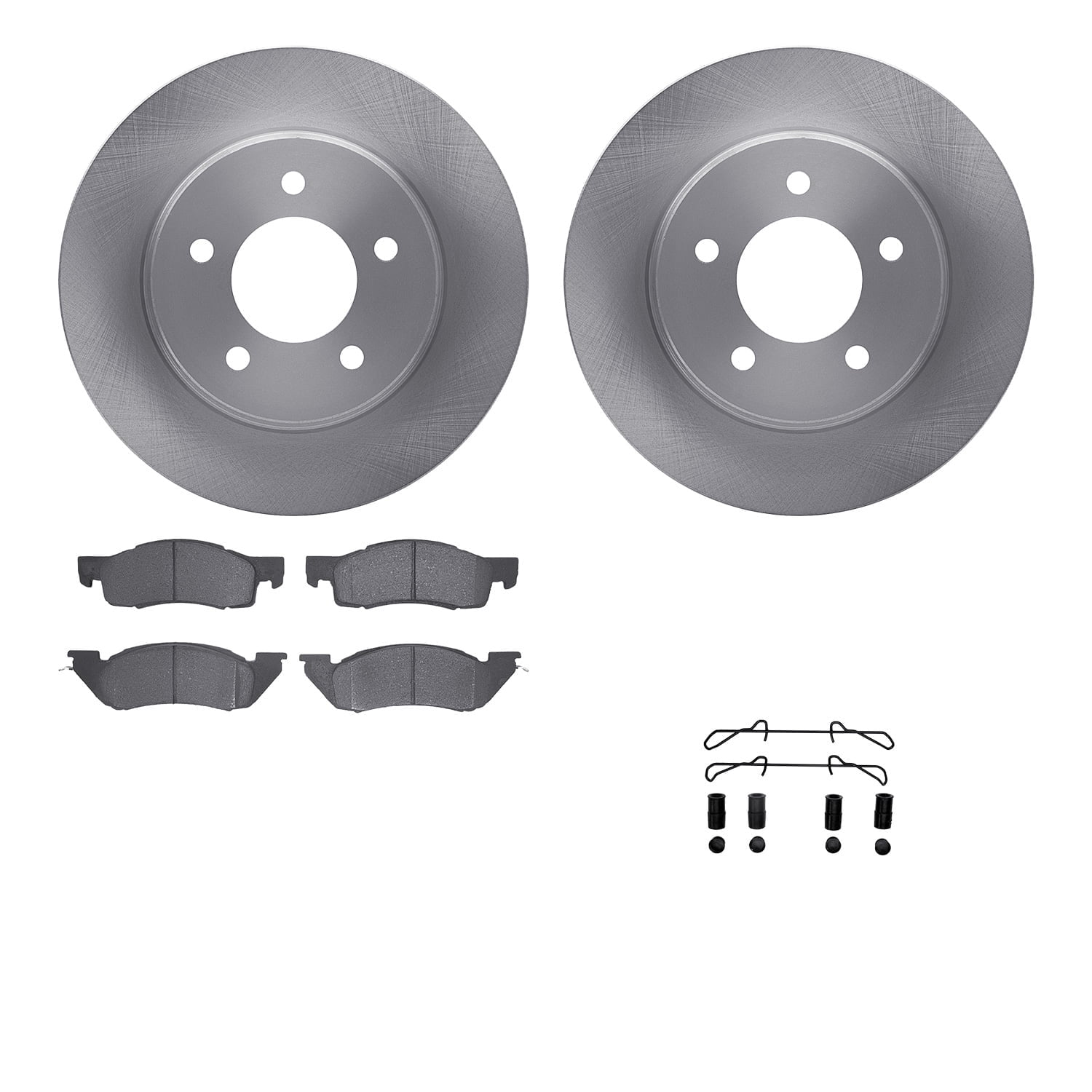 Dynamic Friction Company Front Brake Rotors with 5000 Advanced Brake Pads includes Hardware 6512-40221