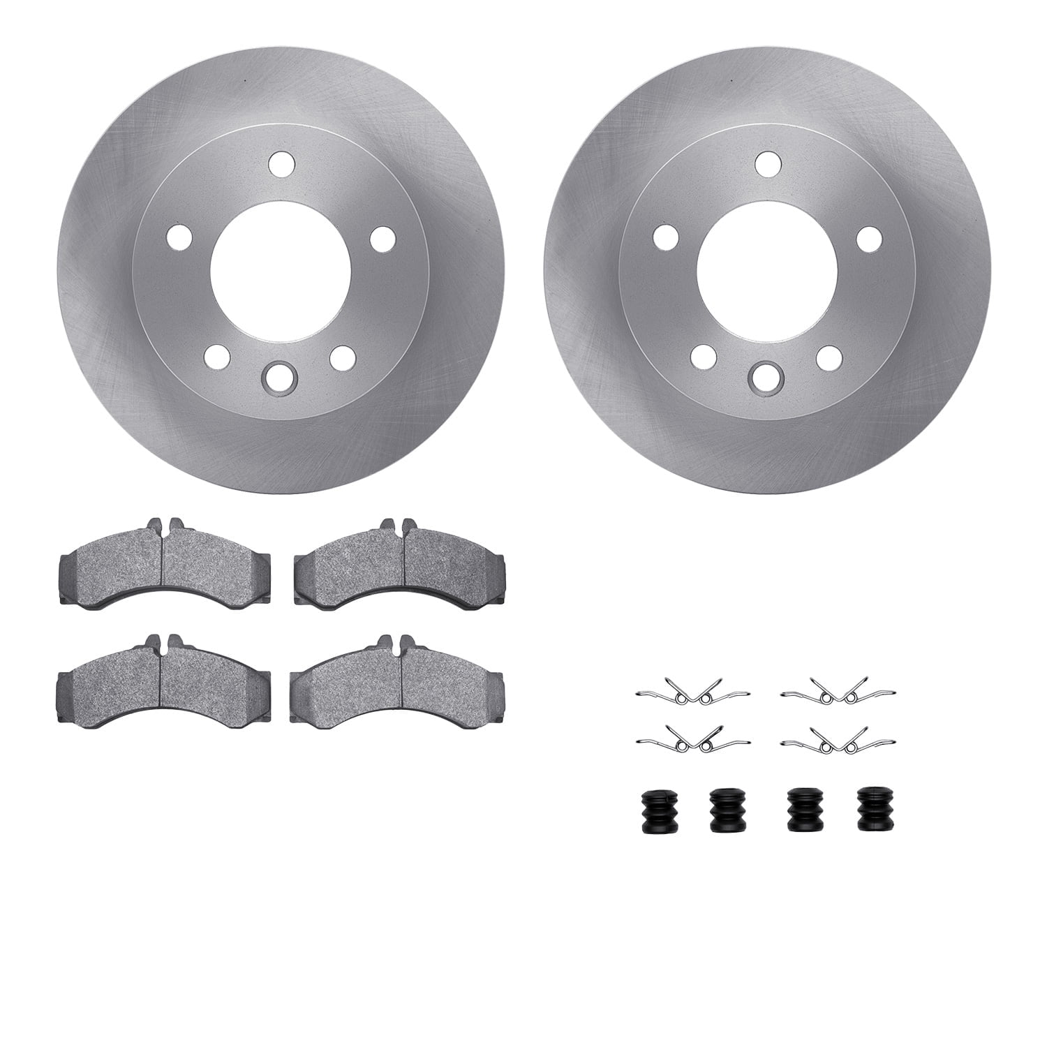 Dynamic Friction Company Front Brake Rotors with 5000 Advanced Brake Pads includes Hardware 6512-40259