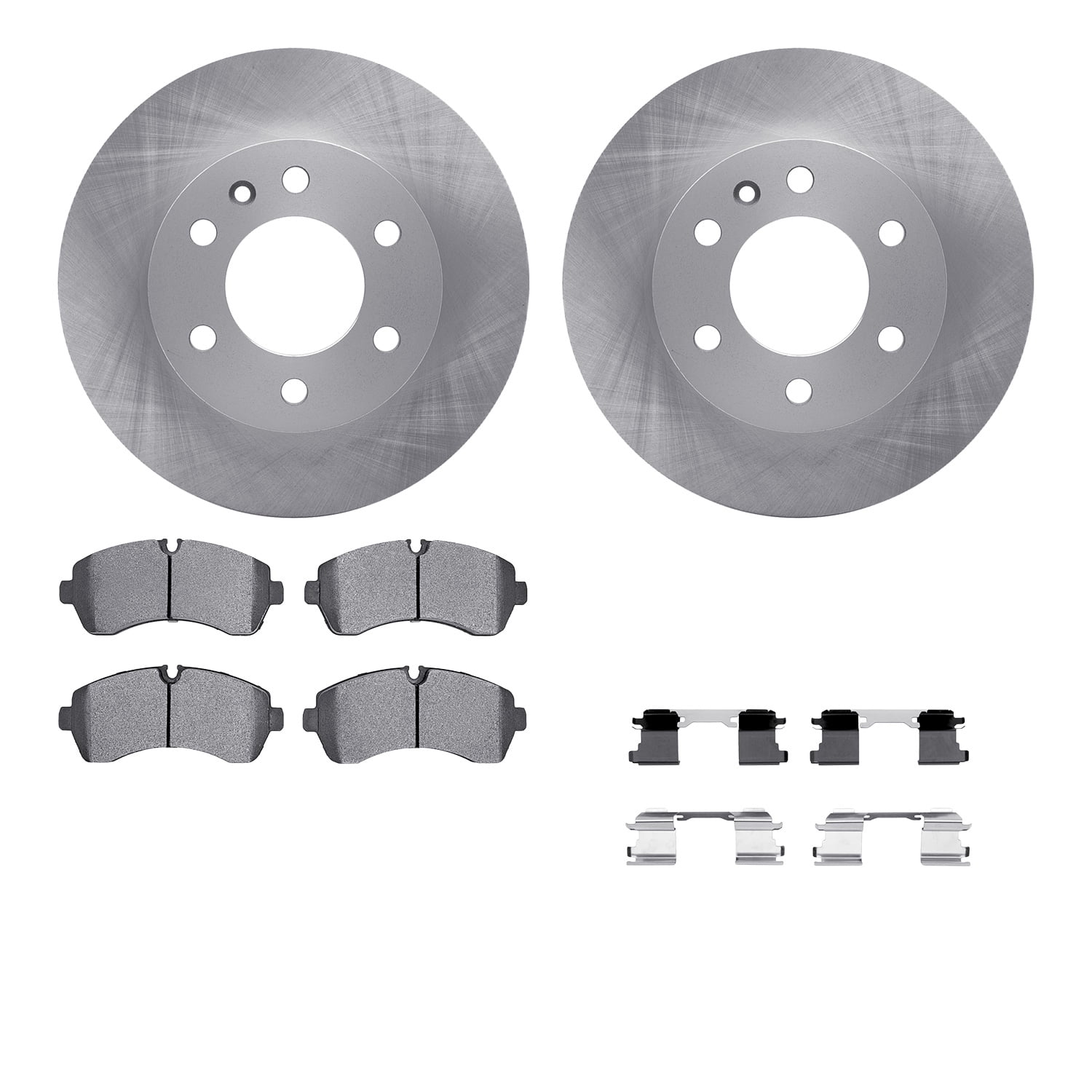Dynamic Friction Company Front Brake Rotors with 5000 Advanced Brake Pads includes Hardware 6512-40267