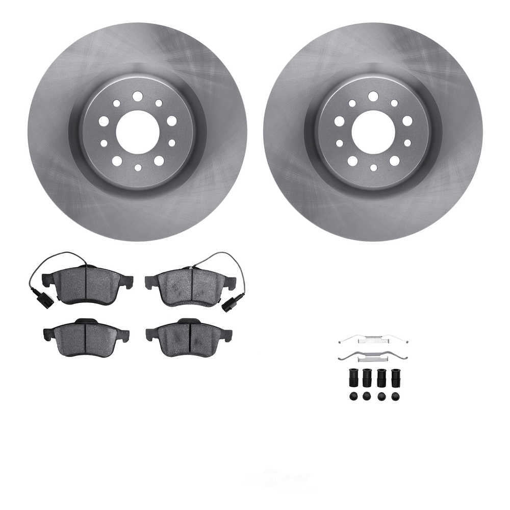 Dynamic Friction Company 6512-40300 DFC Rotors with 5000 Advanced Brake Pads includes Hardware