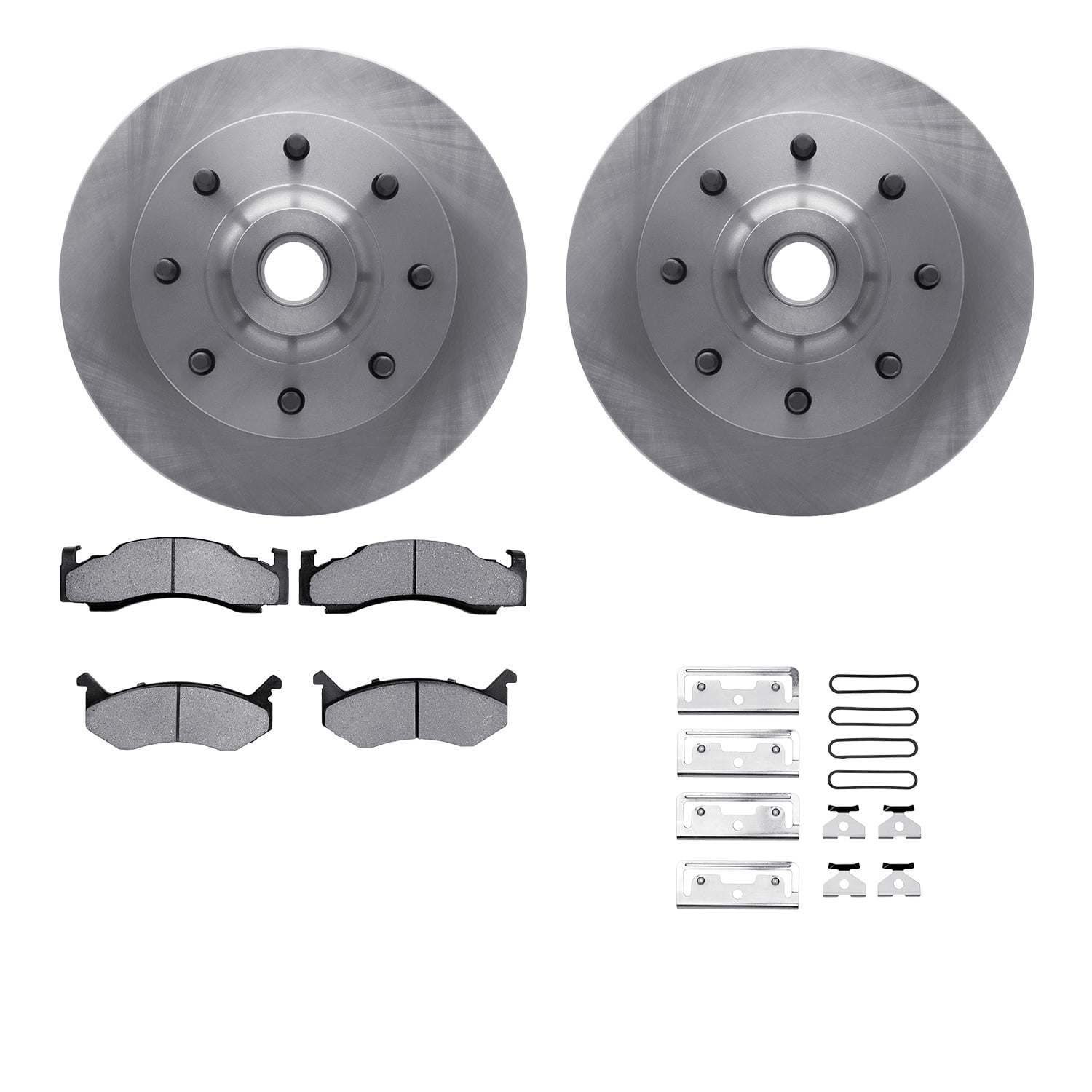 Dynamic Friction Company Front Brake Rotors with 5000 Advanced Brake Pads includes Hardware 6512-40312