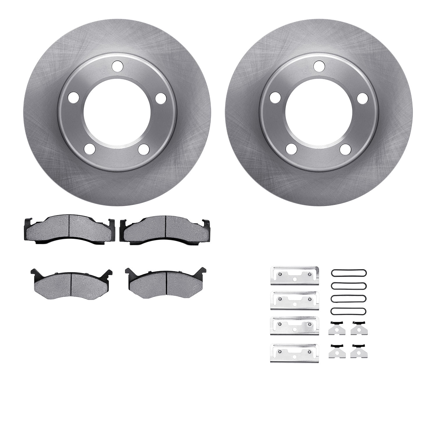 Dynamic Friction Company Front Brake Rotors with 5000 Advanced Brake Pads includes Hardware 6512-40321