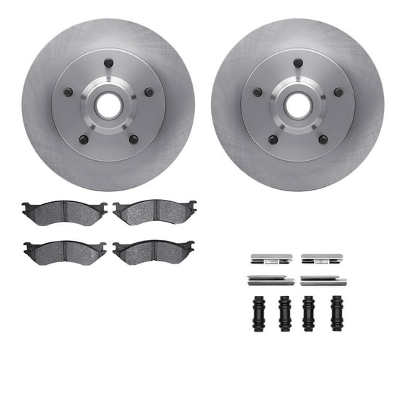 Dynamic Friction Company Front Brake Rotors with 5000 Advanced Brake Pads includes Hardware 6512-40352