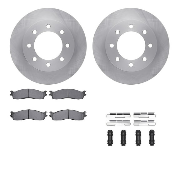 Dynamic Friction Company Front Brake Rotors with 5000 Advanced Brake Pads includes Hardware 6512-40450