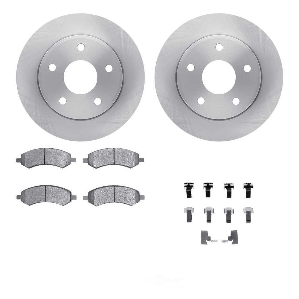 Dynamic Friction Company 6512-40462 DFC Rotors with 5000 Advanced Brake Pads includes Hardware