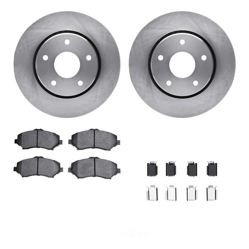 Dynamic Friction Company 6512-40468 DFC Rotors with 5000 Advanced Brake Pads includes Hardware