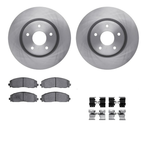 Dynamic Friction Company Front Brake Rotors with 5000 Advanced Brake Pads includes Hardware 6512-40492