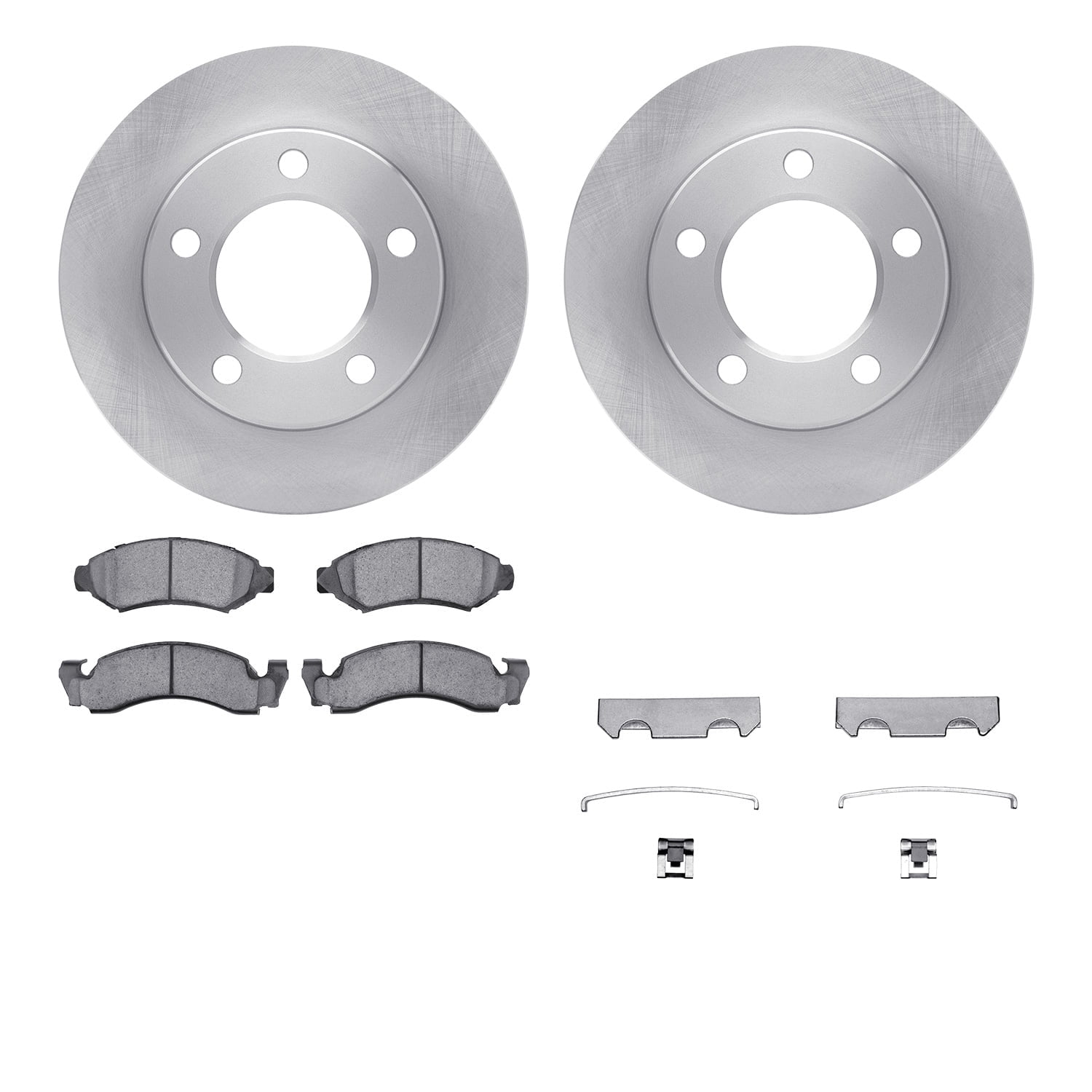 Dynamic Friction Company Front Brake Rotors with 5000 Advanced Brake Pads includes Hardware 6512-42138