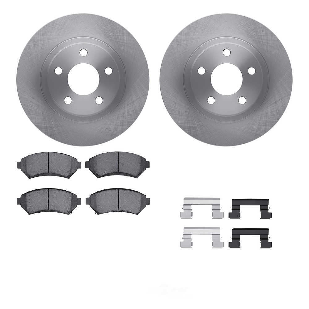 Dynamic Friction Company 6512-45034 DFC Rotors with 5000 Advanced Brake Pads includes Hardware