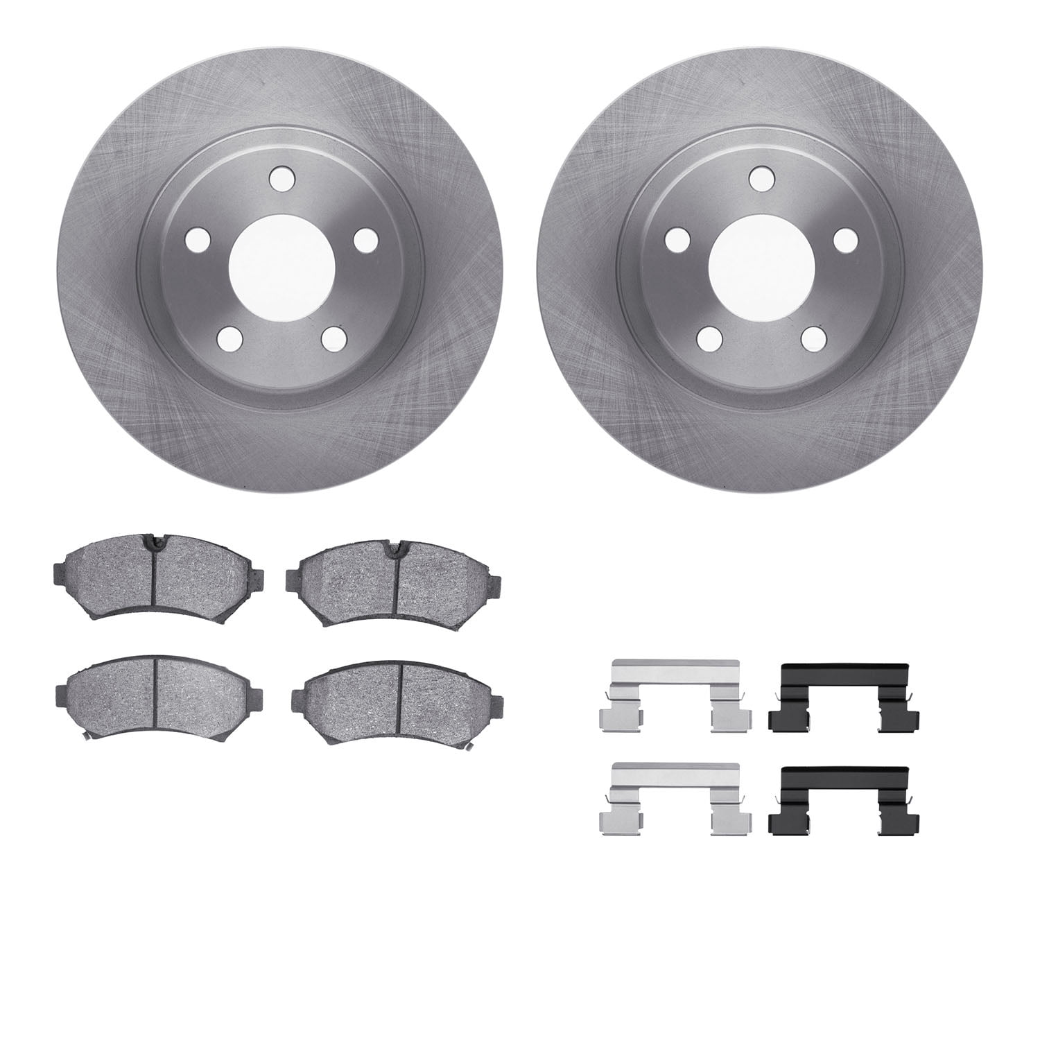 Dynamic Friction Company Front Brake Rotors with 5000 Advanced Brake Pads includes Hardware 6512-45036