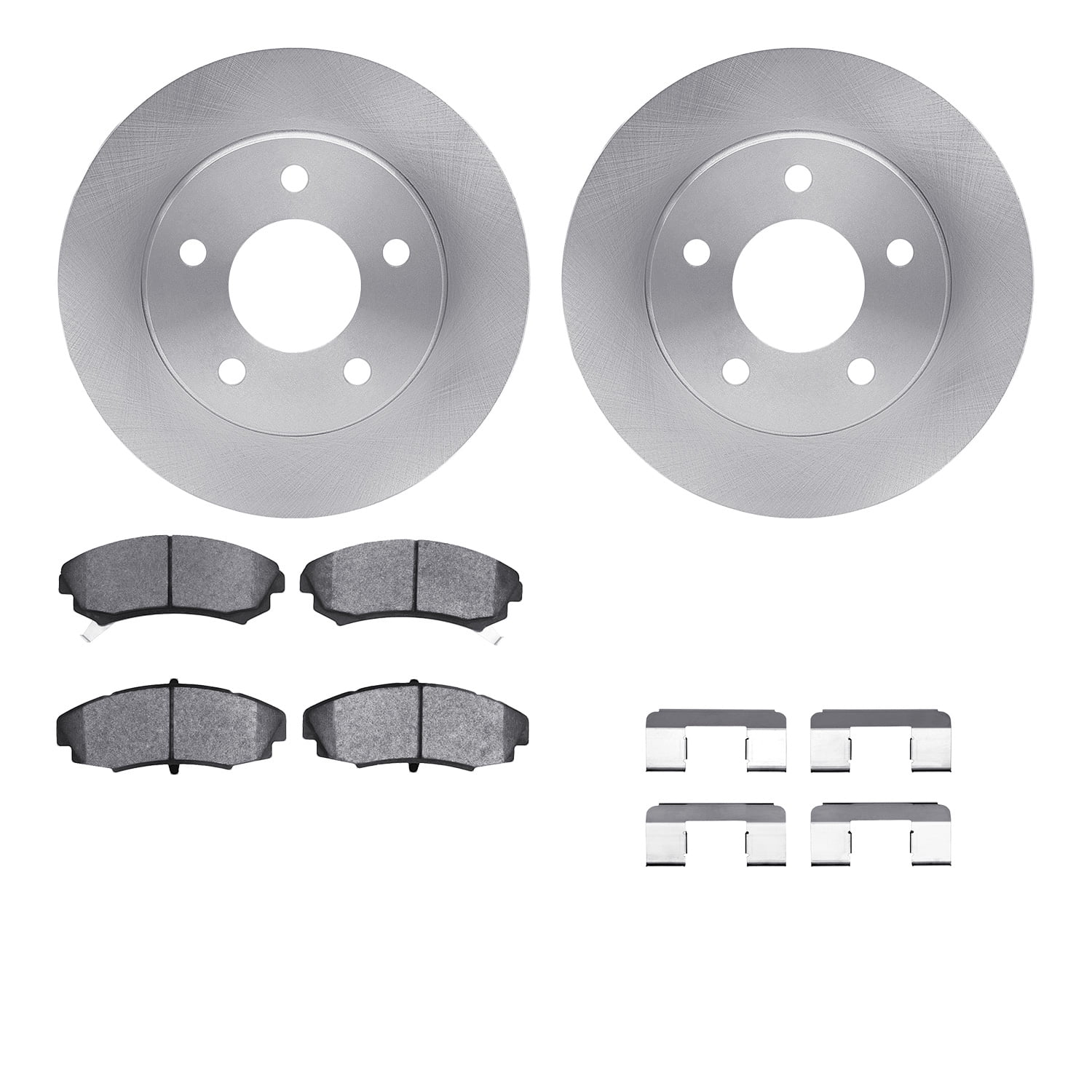 Dynamic Friction Company Front Brake Rotors with 5000 Advanced Brake Pads includes Hardware 6512-45057
