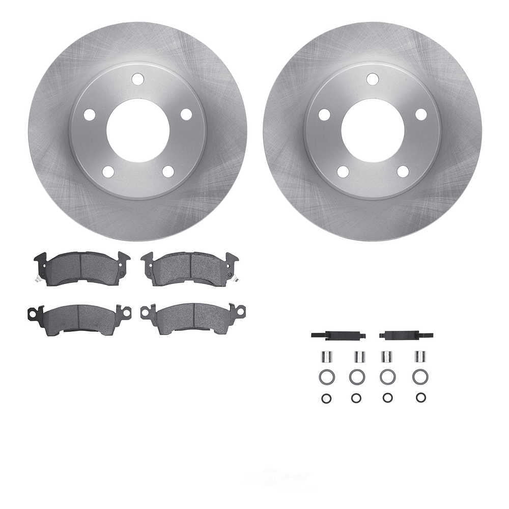 Dynamic Friction Company 6512-46073 DFC Rotors with 5000 Advanced Brake Pads includes Hardware