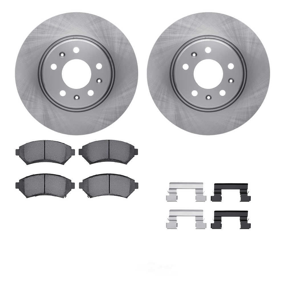 Dynamic Friction Company 6512-46114 DFC Rotors with 5000 Advanced Brake Pads includes Hardware