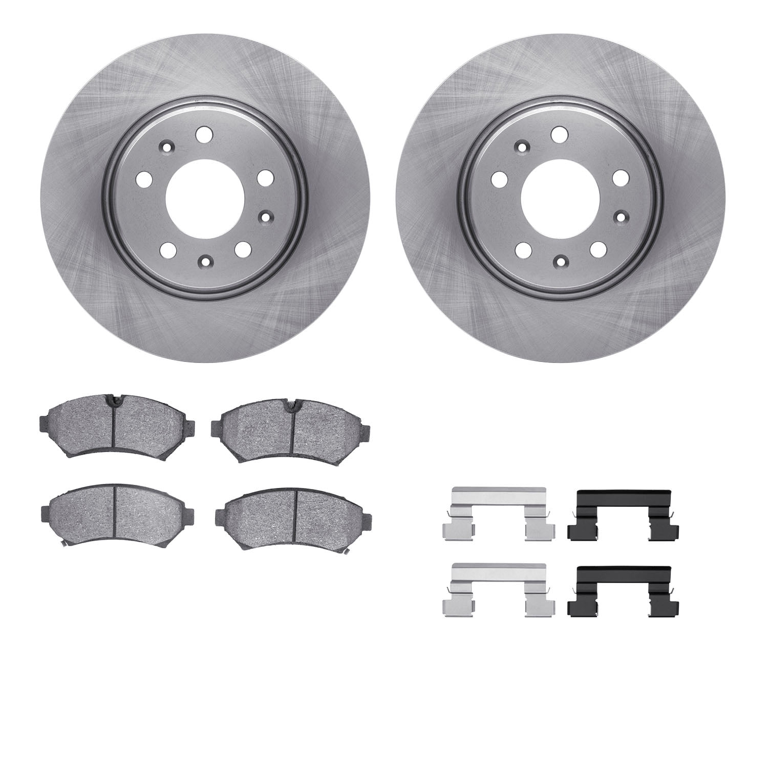Dynamic Friction Company Front Brake Rotors with 5000 Advanced Brake Pads includes Hardware 6512-46115