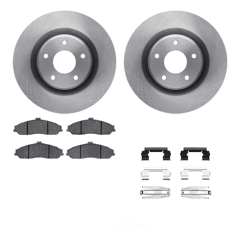 Dynamic Friction Company 6512-46154 DFC Rotors with 5000 Advanced Brake Pads includes Hardware