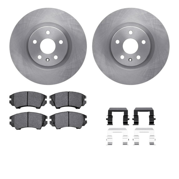 Dynamic Friction Company Front Brake Rotors with 5000 Advanced Brake Pads includes Hardware 6512-46210
