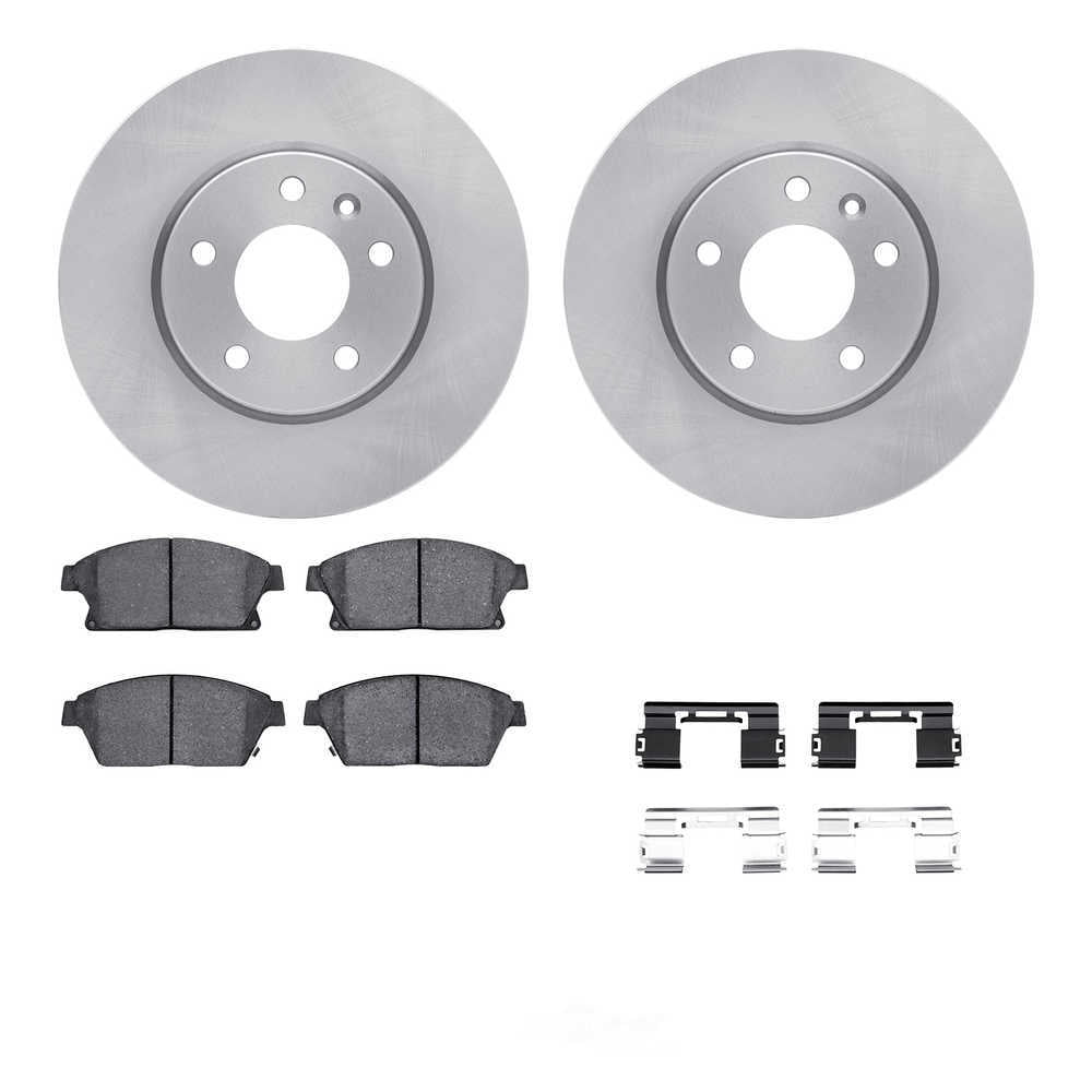 Dynamic Friction Company 6512-46231 DFC Rotors with 5000 Advanced Brake Pads includes Hardware