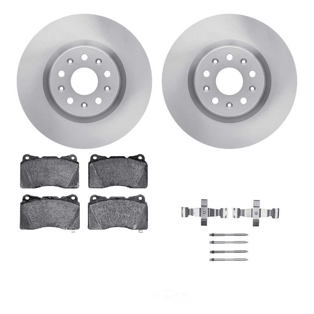 Dynamic Friction Company 6512-46247 DFC Rotors with 5000 Advanced Brake Pads includes Hardware