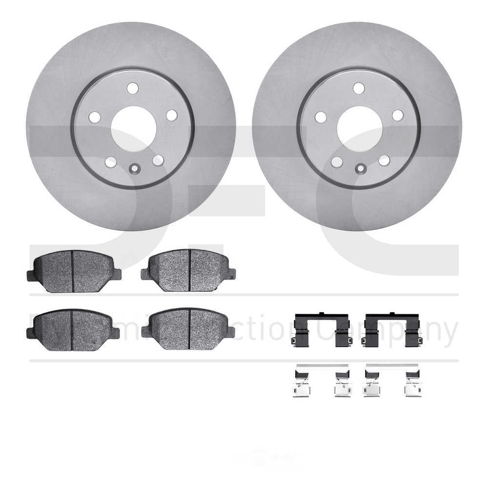 Dynamic Friction Company 6512-46383 DFC Rotors with 5000 Advanced Brake Pads includes Hardware