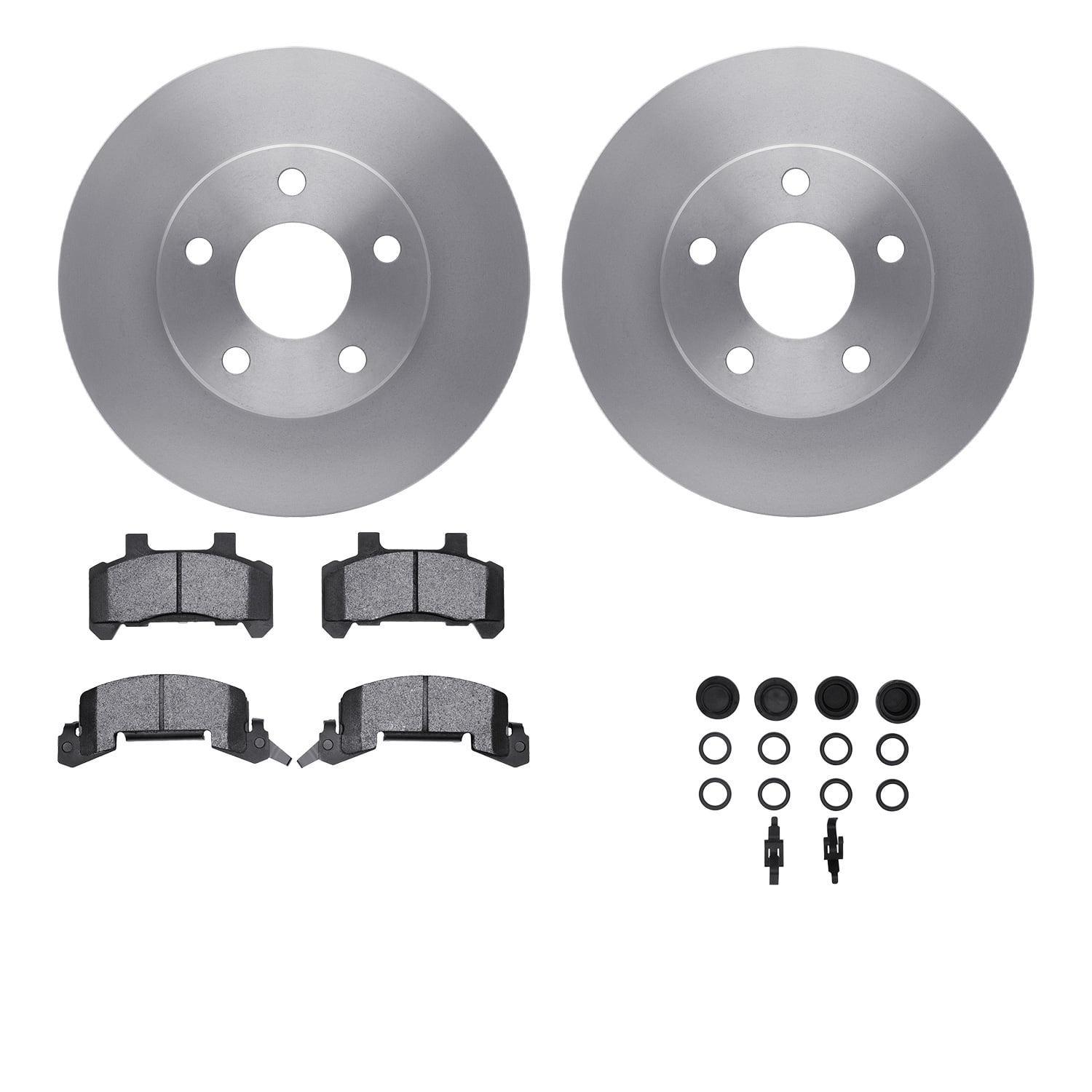 Dynamic Friction Company Front Brake Rotors with 5000 Advanced Brake Pads includes Hardware 6512-47061