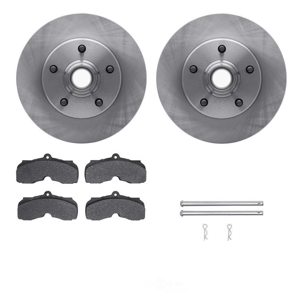 Dynamic Friction Company 6512-47095 DFC Rotors with 5000 Advanced Brake Pads includes Hardware
