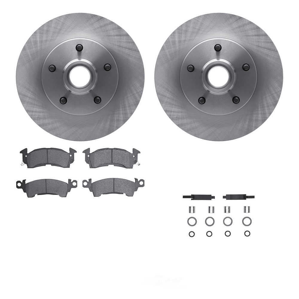 Dynamic Friction Company 6512-47119 DFC Rotors with 5000 Advanced Brake Pads includes Hardware