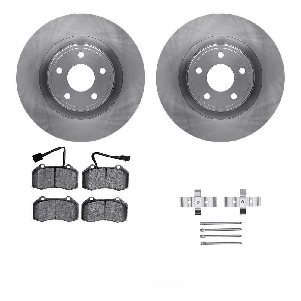 Dynamic Friction Company 6512-47207 DFC Rotors with 5000 Advanced Brake Pads includes Hardware