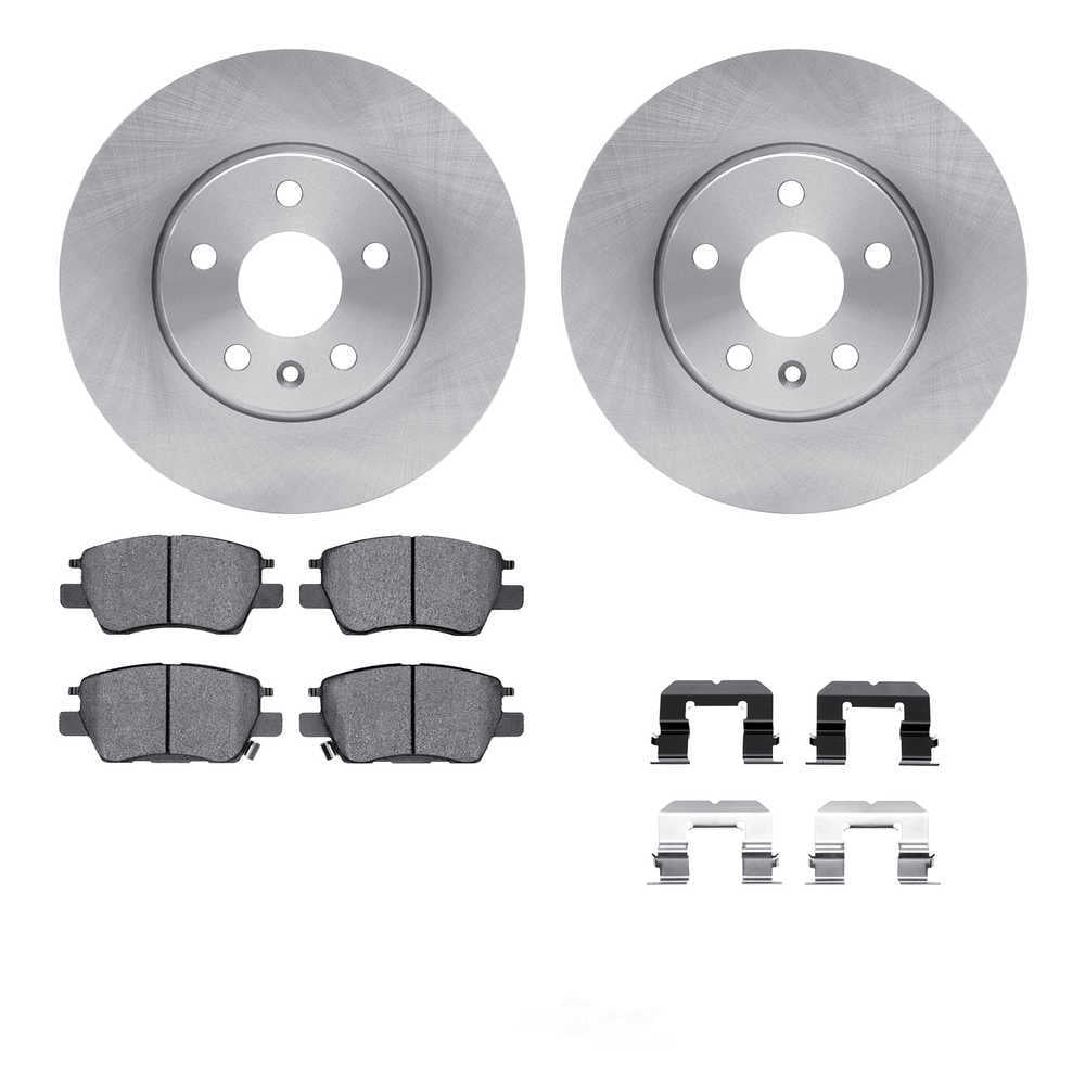 Dynamic Friction Company 6512-47226 DFC Rotors with 5000 Advanced Brake Pads includes Hardware