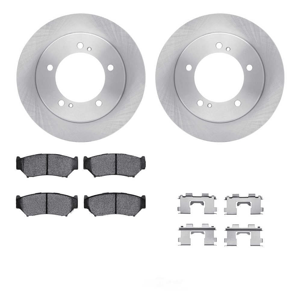 Dynamic Friction Company 6512-47274 DFC Rotors with 5000 Advanced Brake Pads includes Hardware