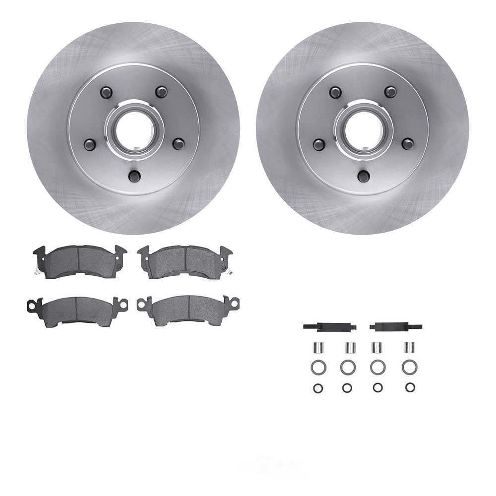 Dynamic Friction Company 6512-48111 DFC Rotors with 5000 Advanced Brake Pads includes Hardware