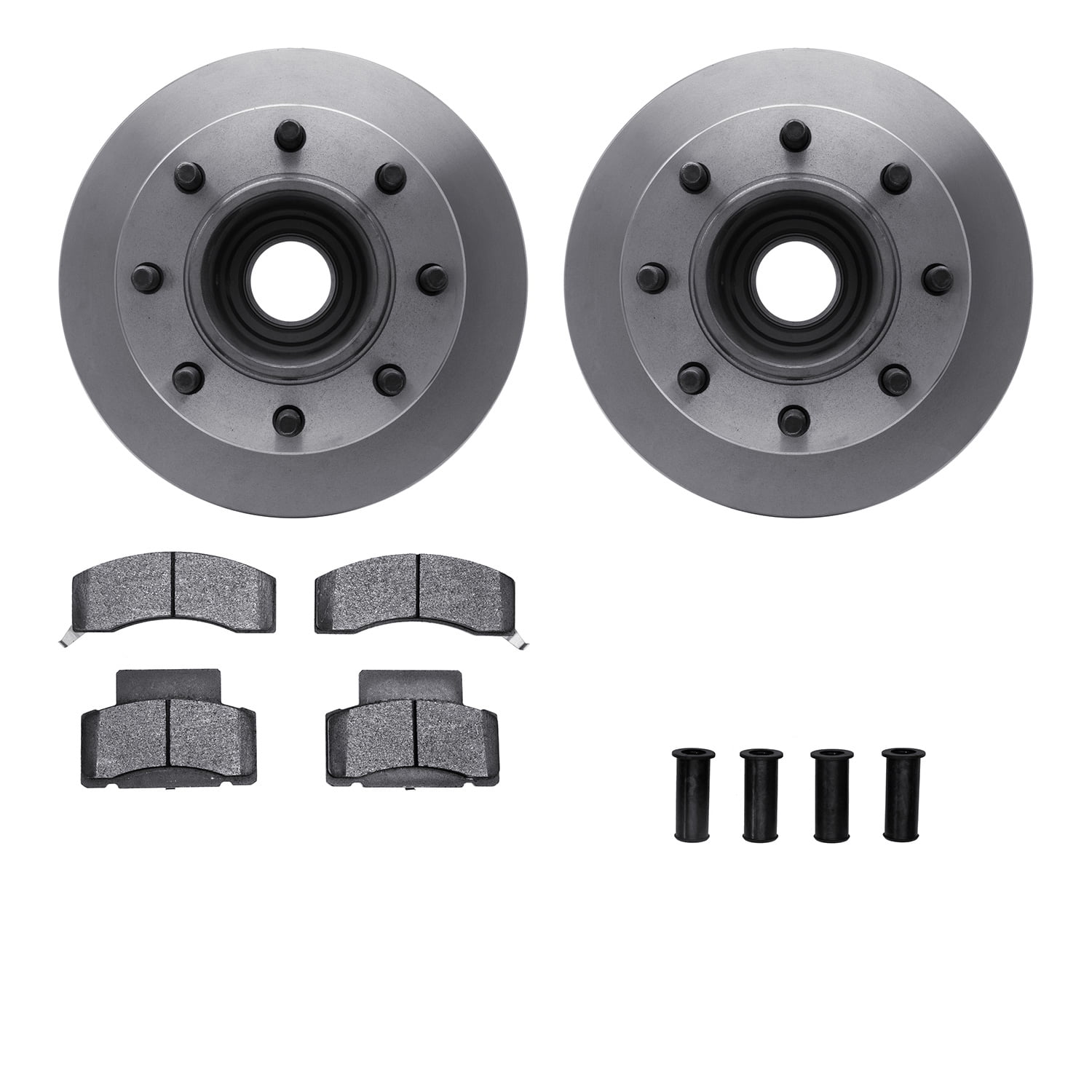 Dynamic Friction Company Front Brake Rotors with 5000 Advanced Brake Pads includes Hardware 6512-48168